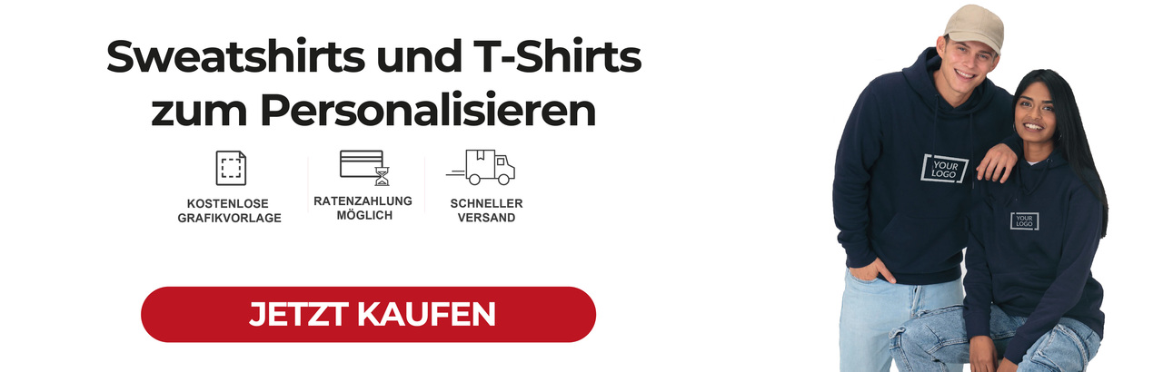 Anpassbare Hoodies und T-Shirts