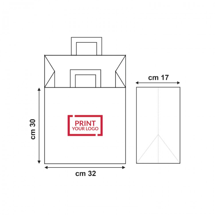 Papiertüten für Take-away 32+17x30