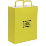 Bolsas de papel personalizadas con impresión a doble cara, hechas de papel kraft blanco de 80 gramos eco-friendly