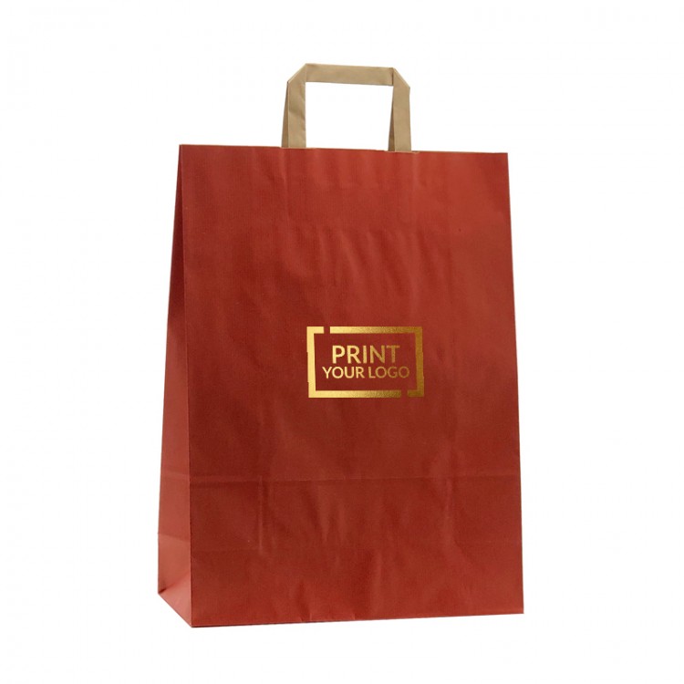 Custom paper bags for shops, durable, eco-friendly, and perfect for enhancing your brand visibility