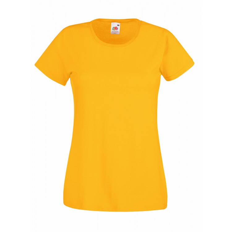 FRUCHT DES LOOM Frau T-Shirt Mod. Wertgewicht T Lady-Fit