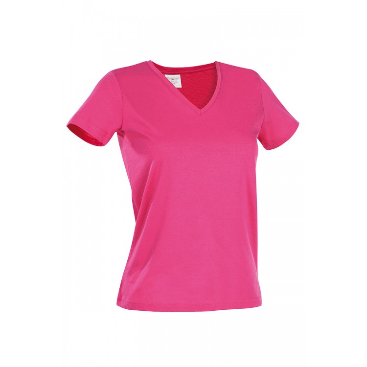 T-shirt femme STEDMAN mod. Col en V classique