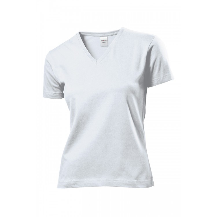 Camiseta mujer STEDMAN mod. Cuello de pico clásico