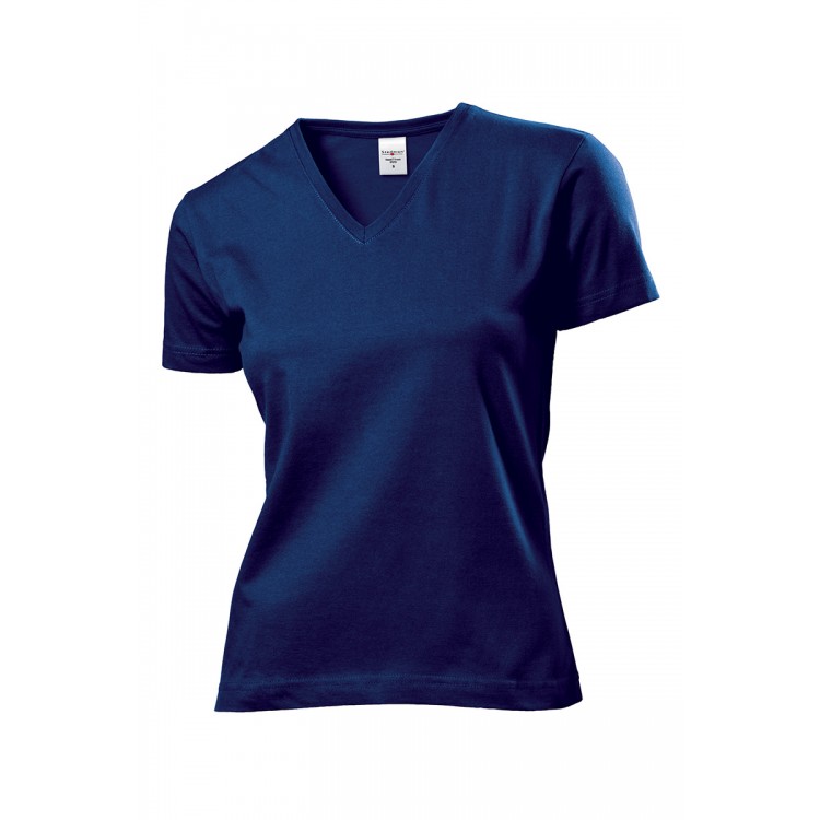 T-shirt femme STEDMAN mod. Col en V classique