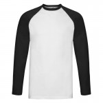  T-shirt FRUIT OF THE LOOM mod. Valueweight long-sleeve baseball 