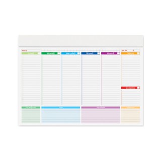 “Multicolor" Mini desk planners