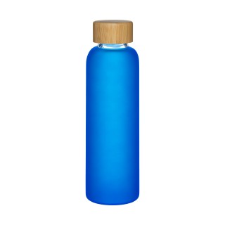 Glass and bamboo water bottle