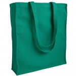 Coloured canvas bag with gussets