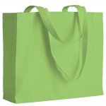 Shopper in cotone colorato con soffietti