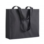 Shopper in cotone colorato con soffietti