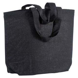 Cotton bag with bottom gusset