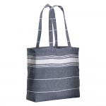 Shopper in cotone naturale con soffietti