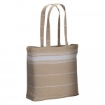 Shopper in cotone naturale con soffietti