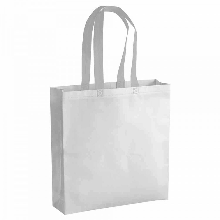 Non-woven bag with colored handles