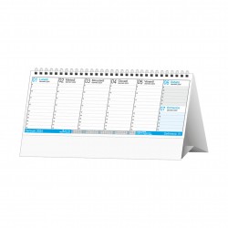 Planning Settimanale da Tavolo 25x14 Personalizzato Ideale come