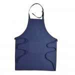 Long apron with front pocket