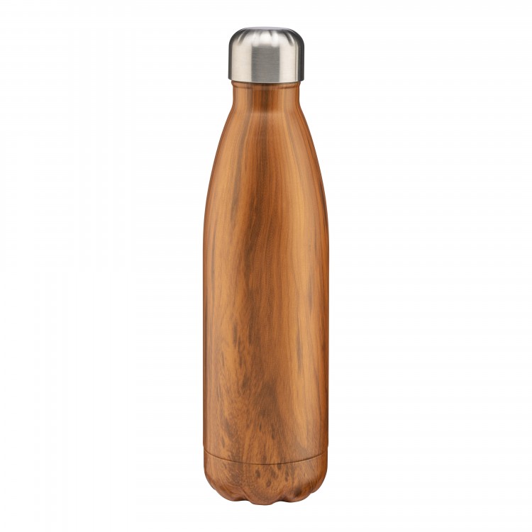 500 ml Wasserflasche mit Holzeffekt