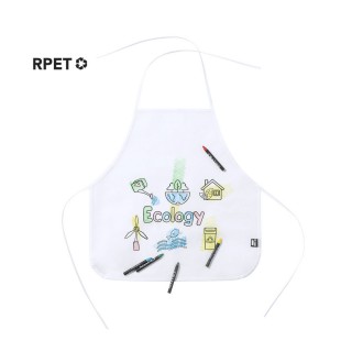 Nonwoven apron for colouring in