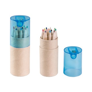 Set 12 Mini-Buntstifte mit Etui