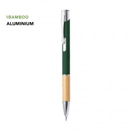 Aluminium and bamboo pen