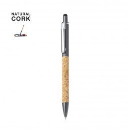 Aluminium and cork touch pen