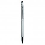 Ballpoint pen with touch screen rubber