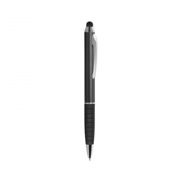 Ballpoint pen with rubber pad for touch screen