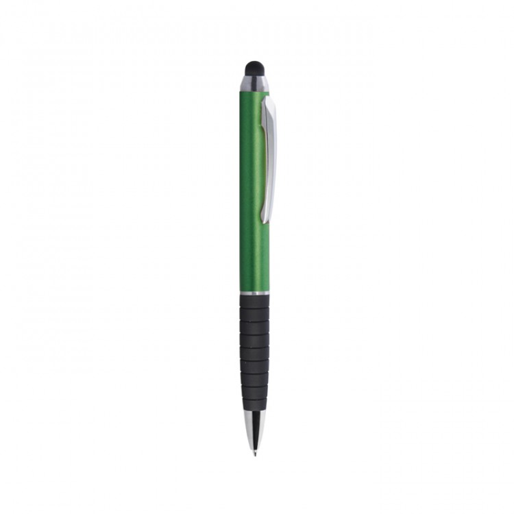 Ballpoint pen with rubber pad for touch screen