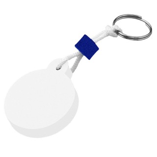 Floating round keyring