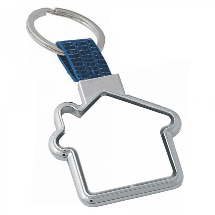 House-shaped revolving key ring