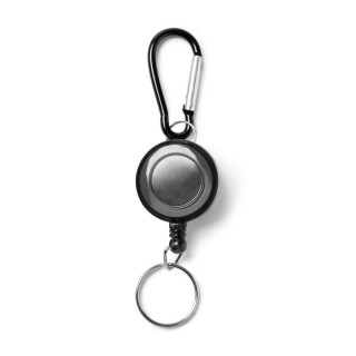 Keyring with retractable snap hook