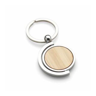 Bamboo swivel key ring