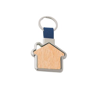 House-shaped revolving key ring