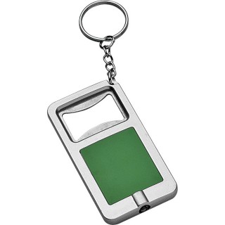 Key ring with LED and bottle opener