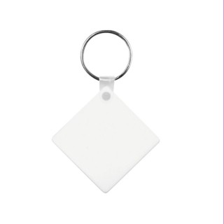 Square plastic key ring