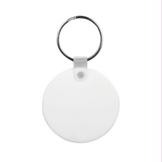 Round plastic key ring