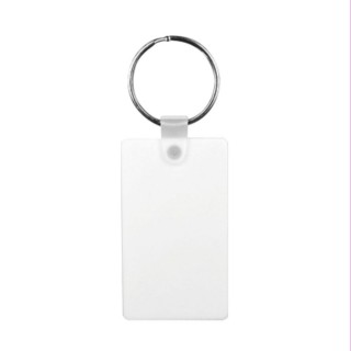 Rectangular plastic key ring