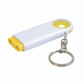 Key fob with token and LED light