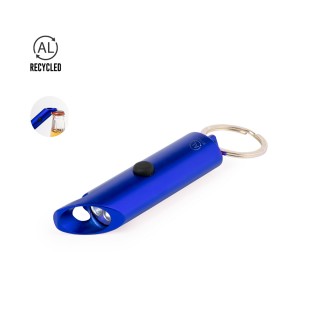 Aluminium key ring and bottle opener