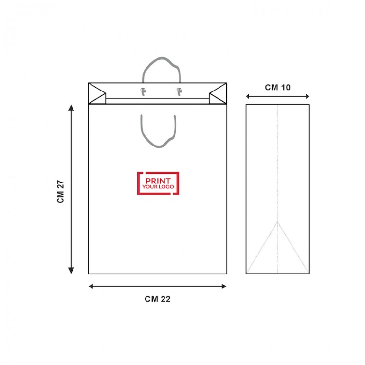 Sacos de papel "Elegance" 22+10x27