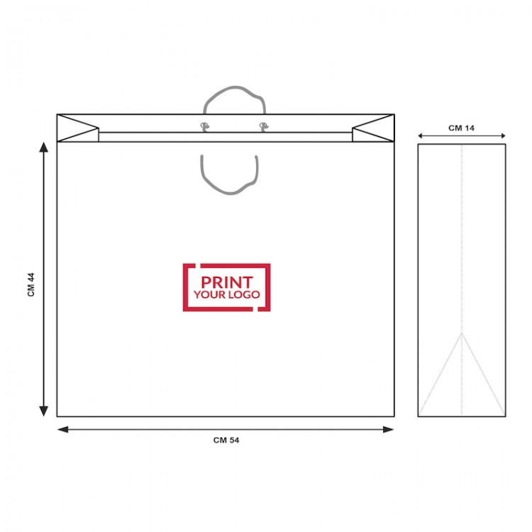 Sacos de papel "Elegance" 54+14x44