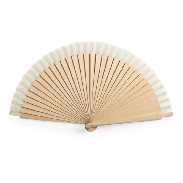 Wood and cotton fan