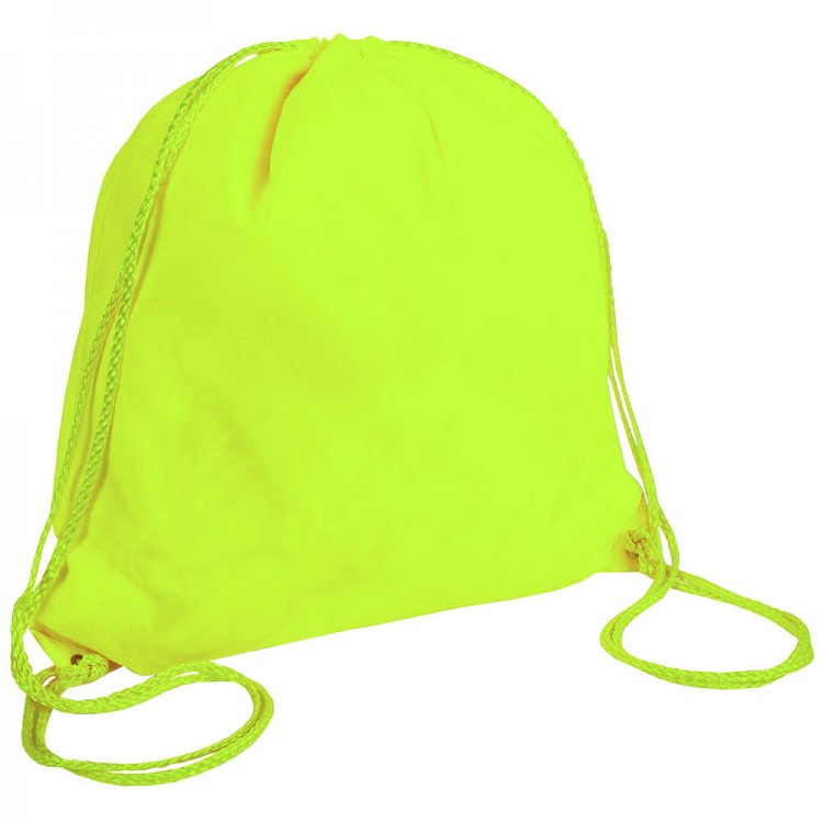 Mochila de cuerdas de poliéster fluorescente