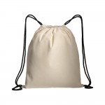 Drawstring bag in natural cotton 